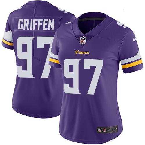 Women's Nike Minnesota Vikings #97 Everson Griffen Purple Team Color Stitched NFL Vapor Untouchable Limited Jersey