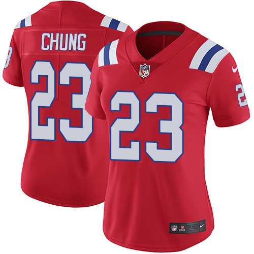 Women's Nike New England Patriots #23 Patrick Chung Red Alternate Stitched NFL Vapor Untouchable Limited Jersey