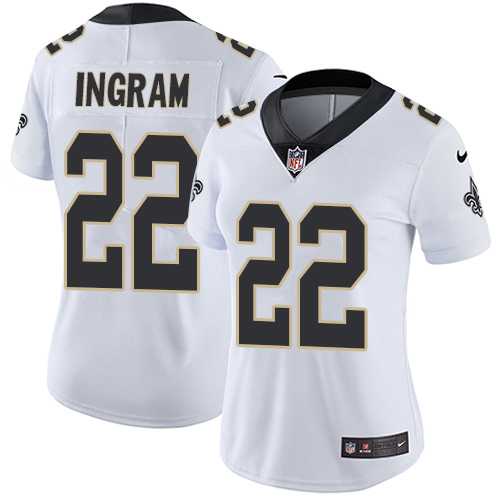 Women's Nike New Orleans Saints #22 Mark Ingram White Stitched NFL Vapor Untouchable Limited Jersey