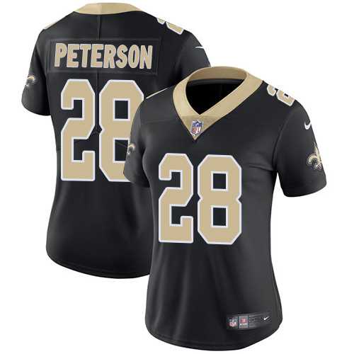 Women's Nike New Orleans Saints #28 Adrian Peterson Black Team Color Stitched NFL Vapor Untouchable Limited Jersey Women's Nike New Orleans Saints #28 Adrian Peterson Black Team Color Stitched NFL Vapor Untouchable Limited Jersey