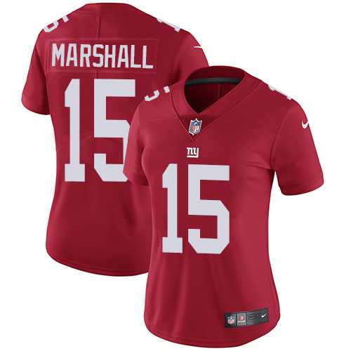Women's Nike New York Giants #15 Brandon Marshall Red Alternate Stitched NFL Vapor Untouchable Limited Jersey Women's Nike New York Giants #15 Brandon Marshall Red Alternate Stitched NFL Vapor Untouchable Limited Jersey