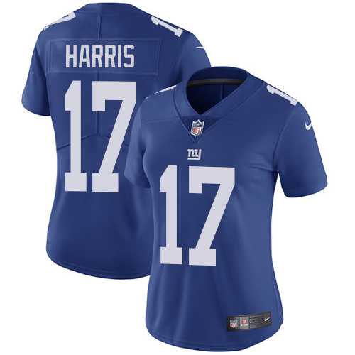Women's Nike New York Giants #17 Dwayne Harris Royal Blue Team Color Stitched NFL Vapor Untouchable Limited Jersey