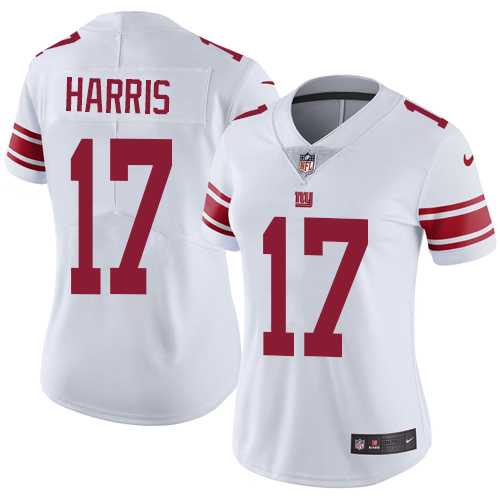 Women's Nike New York Giants #17 Dwayne Harris White Stitched NFL Vapor Untouchable Limited Jersey