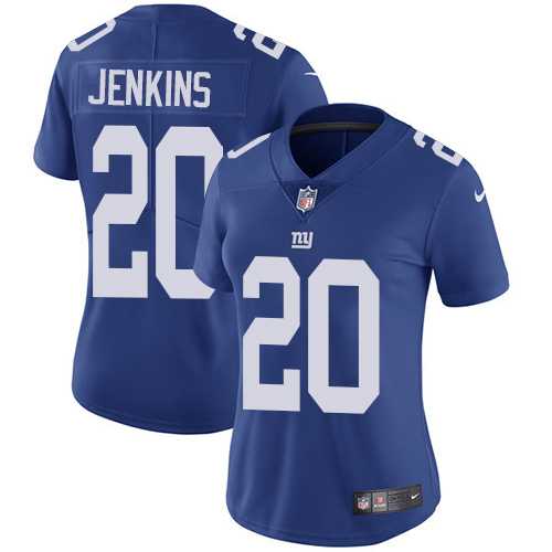 Women's Nike New York Giants #20 Janoris Jenkins Royal Blue Team Color Stitched NFL Vapor Untouchable Limited Jersey