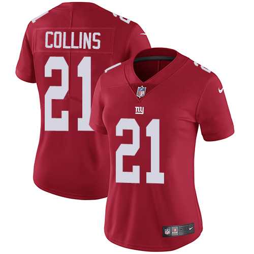 Women's Nike New York Giants #21 Landon Collins Red Alternate Stitched NFL Vapor Untouchable Limited Jersey