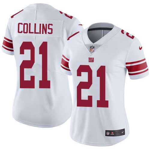 Women's Nike New York Giants #21 Landon Collins White Stitched NFL Vapor Untouchable Limited Jersey Women's Nike New York Giants #21 Landon Collins White Stitched NFL Vapor Untouchable Limited Jersey