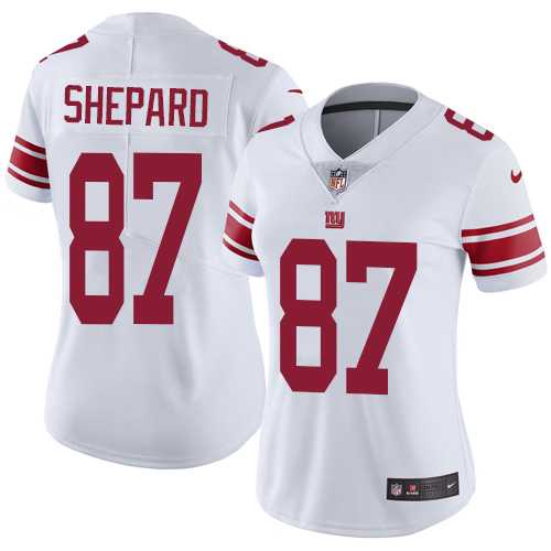 Women's Nike New York Giants #87 Sterling Shepard White Stitched NFL Vapor Untouchable Limited Jersey Women's Nike New York Giants #87 Sterling Shepard White Stitched NFL Vapor Untouchable Limited Jersey