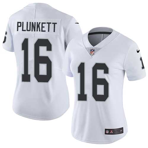 Women's Nike Oakland Raiders #16 Jim Plunkett White Stitched NFL Vapor Untouchable Limited Jersey Women's Nike Oakland Raiders #16 Jim Plunkett White Stitched NFL Vapor Untouchable Limited Jersey