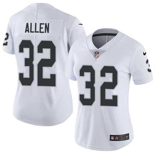 Women's Nike Oakland Raiders #32 Marcus Allen White Stitched NFL Vapor Untouchable Limited Jersey