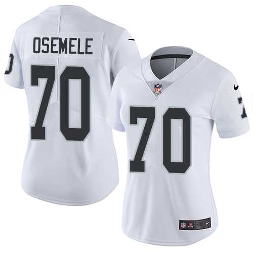 Women's Nike Oakland Raiders #70 Kelechi Osemele White Stitched NFL Vapor Untouchable Limited Jersey