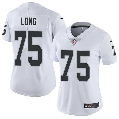 Women's Nike Oakland Raiders #75 Howie Long White Stitched NFL Vapor Untouchable Limited Jersey