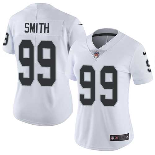 Women's Nike Oakland Raiders #99 Aldon Smith White Stitched NFL Vapor Untouchable Limited Jersey