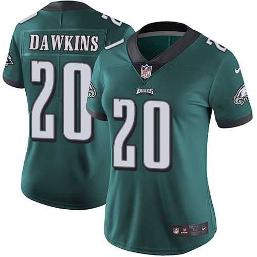 Women's Nike Philadelphia Eagles #20 Brian Dawkins Midnight Green Team Color Stitched NFL Vapor Untouchable Limited Jersey