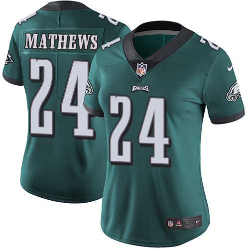 Women's Nike Philadelphia Eagles #24 Ryan Mathews Midnight Green Team Color Stitched NFL Vapor Untouchable Limited Jersey Women's Nike Philadelphia Eagles #24 Ryan Mathews Midnight Green Team Color Stitched NFL Vapor Untouchable Limited Jersey