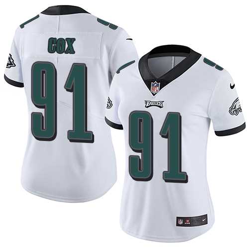Women's Nike Philadelphia Eagles #91 Fletcher Cox White Stitched NFL Vapor Untouchable Limited Jersey Women's Nike Philadelphia Eagles #91 Fletcher Cox White Stitched NFL Vapor Untouchable Limited Jersey