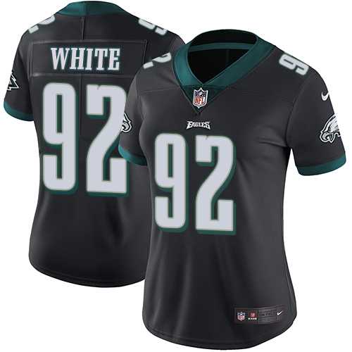 Women's Nike Philadelphia Eagles #92 Reggie White Black Alternate Stitched NFL Vapor Untouchable Limited Jersey Women's Nike Philadelphia Eagles #92 Reggie White Black Alternate Stitched NFL Vapor Untouchable Limited Jersey