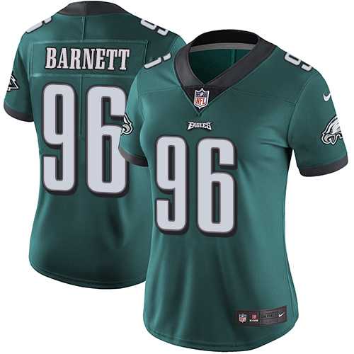 Women's Nike Philadelphia Eagles #96 Derek Barnett Midnight Green Team Color Stitched NFL Vapor Untouchable Limited Jersey Women's Nike Philadelphia Eagles #96 Derek Barnett Midnight Green Team Color Stitched NFL Vapor Untouchable Limited Jersey