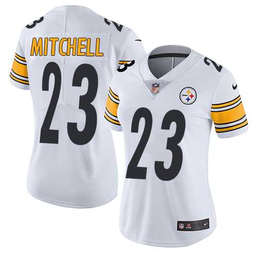 Women's Nike Pittsburgh Steelers #23 Mike Mitchell White Stitched NFL Vapor Untouchable Limited Jersey