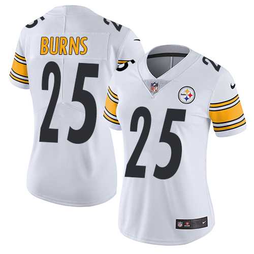 Women's Nike Pittsburgh Steelers #25 Artie Burns White Stitched NFL Vapor Untouchable Limited Jersey