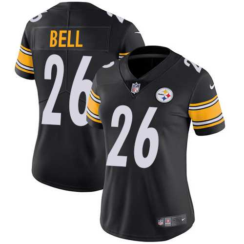 Women's Nike Pittsburgh Steelers #26 Le'Veon Bell Black Team Color Stitched NFL Vapor Untouchable Limited Jersey