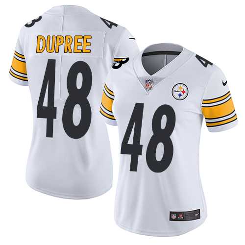 Women's Nike Pittsburgh Steelers #48 Bud Dupree White Stitched NFL Vapor Untouchable Limited Jersey