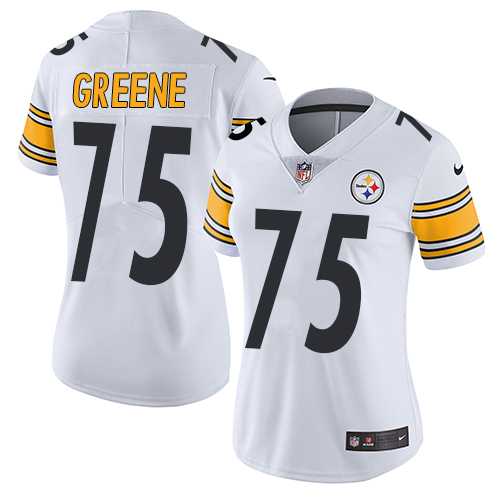Women's Nike Pittsburgh Steelers #75 Joe Greene White Stitched NFL Vapor Untouchable Limited Jersey