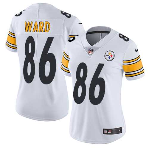 Women's Nike Pittsburgh Steelers #86 Hines Ward White Stitched NFL Vapor Untouchable Limited Jersey