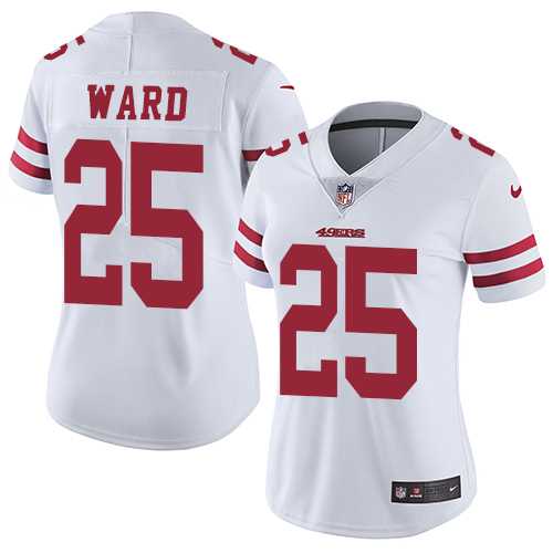 Women's Nike San Francisco 49ers #25 Jimmie Ward White Stitched NFL Vapor Untouchable Limited Jersey Women's Nike San Francisco 49ers #25 Jimmie Ward White Stitched NFL Vapor Untouchable Limited Jersey