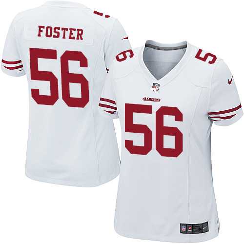 Women's Nike San Francisco 49ers #56 Reuben Foster White Stitched NFL Elite Jersey