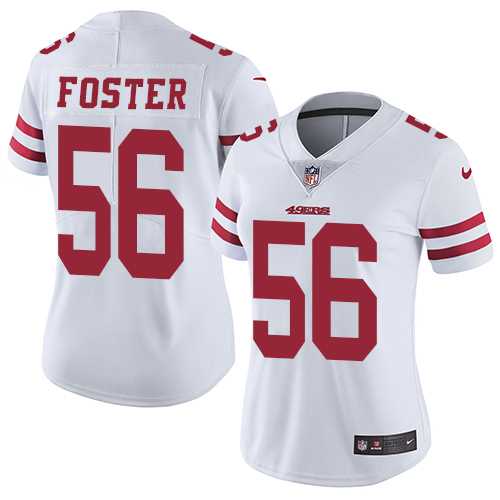 Women's Nike San Francisco 49ers #56 Reuben Foster White Stitched NFL Vapor Untouchable Limited Jersey