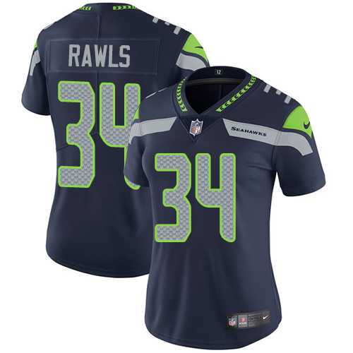 Women's Nike Seattle Seahawks #34 Thomas Rawls Steel Blue Team Color Stitched NFL Vapor Untouchable Limited Jersey Women's Nike Seattle Seahawks #34 Thomas Rawls Steel Blue Team Color Stitched NFL Vapor Untouchable Limited Jersey