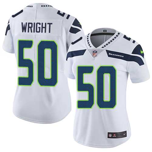 Women's Nike Seattle Seahawks #50 K.J. Wright White Stitched NFL Vapor Untouchable Limited Jersey