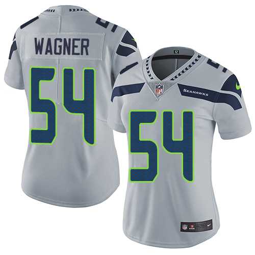 Women's Nike Seattle Seahawks #54 Bobby Wagner Grey Alternate Stitched NFL Vapor Untouchable Limited Jersey