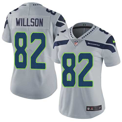 Women's Nike Seattle Seahawks #82 Luke Willson Grey Alternate Stitched NFL Vapor Untouchable Limited Jersey