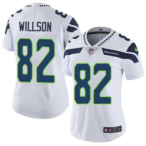 Women's Nike Seattle Seahawks #82 Luke Willson White Stitched NFL Vapor Untouchable Limited Jersey