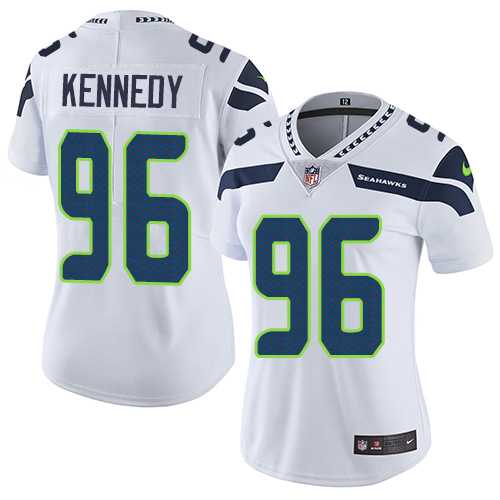 Women's Nike Seattle Seahawks #96 Cortez Kennedy White Stitched NFL Vapor Untouchable Limited Jersey Women's Nike Seattle Seahawks #96 Cortez Kennedy White Stitched NFL Vapor Untouchable Limited Jersey