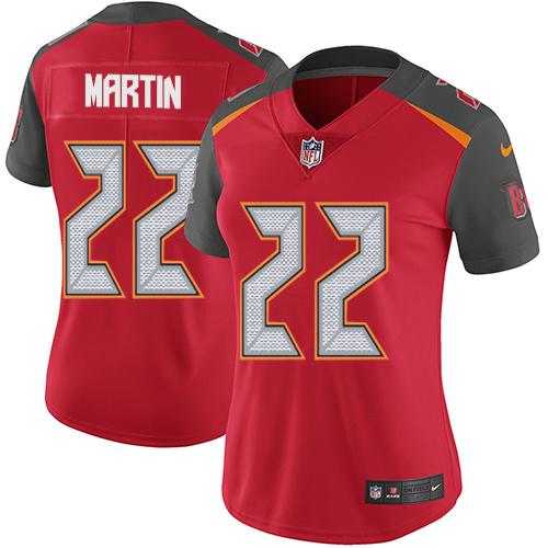 Women's Nike Tampa Bay Buccaneers #22 Doug Martin Red Team Color Stitched NFL Vapor Untouchable Limited Jersey