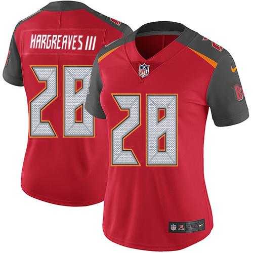 Women's Nike Tampa Bay Buccaneers #28 Vernon Hargreaves III Red Team Color Stitched NFL Vapor Untouchable Limited Jersey
