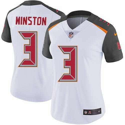 Women's Nike Tampa Bay Buccaneers #3 Jameis Winston White Stitched NFL Vapor Untouchable Limited Jersey