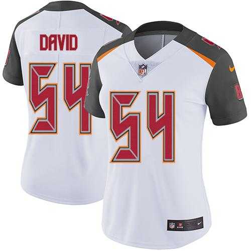 Women's Nike Tampa Bay Buccaneers #54 Lavonte David White Stitched NFL Vapor Untouchable Limited Jersey