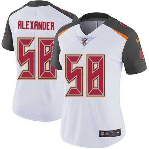 Women's Nike Tampa Bay Buccaneers #58 Kwon Alexander White Stitched NFL Vapor Untouchable Limited Jersey