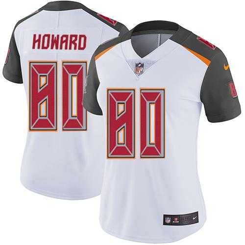 Women's Nike Tampa Bay Buccaneers #80 O. J. Howard White Stitched NFL Vapor Untouchable Limited Jersey