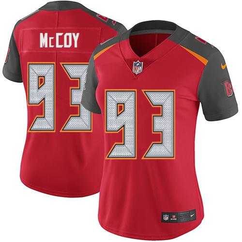 Women's Nike Tampa Bay Buccaneers #93 Gerald McCoy Red Team Color Stitched NFL Vapor Untouchable Limited Jersey