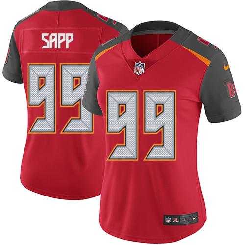 Women's Nike Tampa Bay Buccaneers #99 Warren Sapp Red Team Color Stitched NFL Vapor Untouchable Limited Jersey