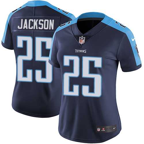 Women's Nike Tennessee Titans #25 Adoree' Jackson Navy Blue Alternate Stitched NFL Vapor Untouchable Limited Jersey