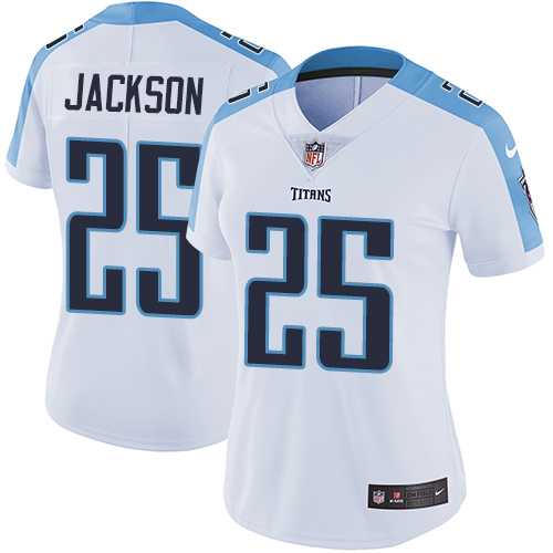 Women's Nike Tennessee Titans #25 Adoree' Jackson White Stitched NFL Vapor Untouchable Limited Jersey