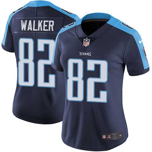 Women's Nike Tennessee Titans #82 Delanie Walker Navy Blue Alternate Stitched NFL Vapor Untouchable Limited Jersey