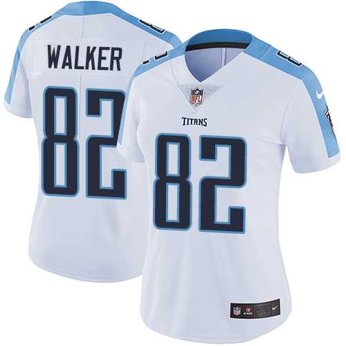 Women's Nike Tennessee Titans #82 Delanie Walker White Stitched NFL Vapor Untouchable Limited Jersey