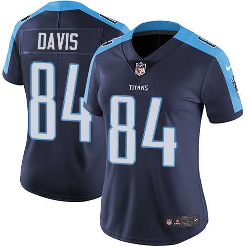 Women's Nike Tennessee Titans #84 Corey Davis Navy Blue Alternate Stitched NFL Vapor Untouchable Limited Jersey