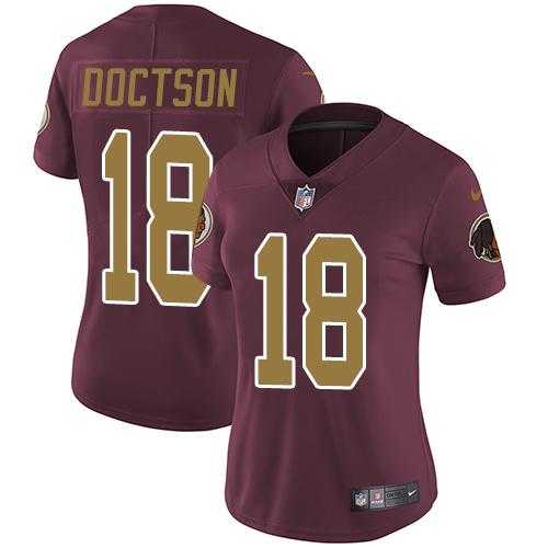Women's Nike Washington Redskins #18 Josh Doctson Burgundy Red Alternate Stitched NFL Vapor Untouchable Limited Jersey